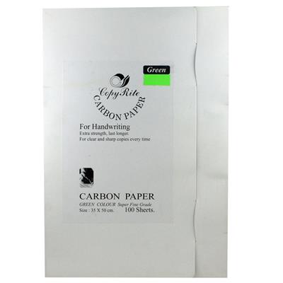 CARTA CARBONE VERDE 35X50 100FF