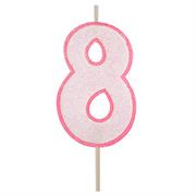 CANDELE BORDO ROSA 8