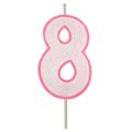CANDELE BORDO ROSA 8