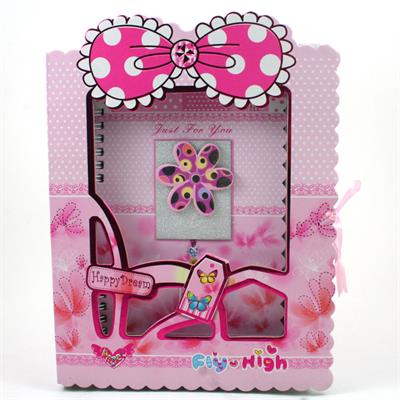 DIARI PERSONALI JUST FOR YOU ROSA FIORI E FARFALLE