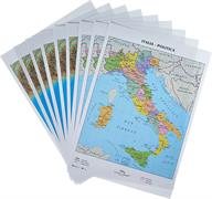 CARTINE GEOGRAFICHE 21X29,7 ITALIA POLITICA FISICA 09343