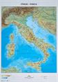 CARTINE GEOGRAFICHE 21X29,7 ITALIA POLITICA FISICA 09343