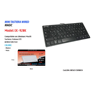 MINI TASTIERA CON FILO MAXTECH EK-920K