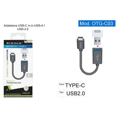 ADATTATORE TYPE-C USB MAXTECH OTG-C03