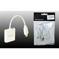 ADATTATORE CHD-VGA +AUX DA 0.15M-- BIANCO MAXTECH