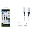 CAVO USB TYPE-C 1M MAXTECH F-TC022 ARGENTO