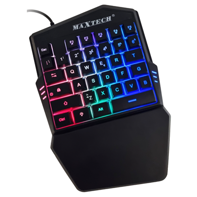 TASTIERA GAMING C/FILO EK-RGB02 MAXTECH