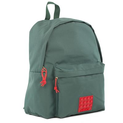 ZAINO BRICK BC1 VERDE SCURO/ROSSO