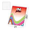 BLOCCO NOTE IN LINEA RED 21X29,7CM A4 FF.70  GR. 60 - 5M