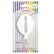 CANDELINA GIVI ITALIA CM.9,5 C/SUPPORTO N.0 BIANCO 06600