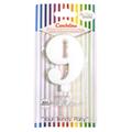 CANDELINA GIVI ITALIA CM.9,5 C/SUPPORTO N.9 BIANCO 06609