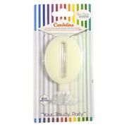 CANDELINA GIVI ITALIA CM.9,5 C/SUPPORTO N.0 AVORIO 06610