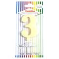 CANDELINA GIVI ITALIA CM.9,5 C/SUPPORTO N.3 AVORIO 06613