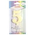 CANDELINA GIVI ITALIA CM.9,5 C/SUPPORTO N.5 AVORIO 06615