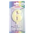 CANDELINA GIVI ITALIA CM.9,5 C/SUPPORTO N.6 AVORIO 06616