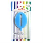 CANDELINA GIVI ITALIA CM.9,5 C/SUPPORTO N.0 AZZURR 06620