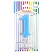CANDELINA GIVI ITALIA CM.9,5 C/SUPPORTO N.1 AZZURR 06621
