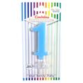 CANDELINA GIVI ITALIA CM.9,5 C/SUPPORTO N.1 AZZURR 06621