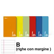 MAXI QUADERNO A4 IN COLOR ALTA FOGL. 100 GR. 24+1FF RIG.