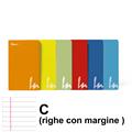 MAXI QUADERNO A4 IN COLOR ALTA FOGL. 100 GR. 24+1FF RIG.