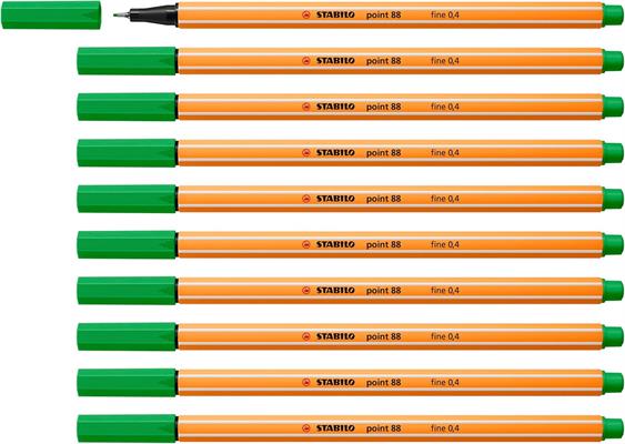 PENNE STABILO POINT 88 VERDE FOGLIA 88/43