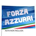 BANDIERA 150X100 FORZA AZZURRI TRICOLORE