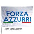 BANDIERA 150X100 FORZA AZZURRI FONDO BIANCO