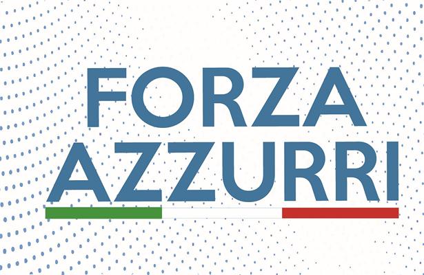 BANDIERA FORZA AZZURRI FONDO BIANCO 250X150
