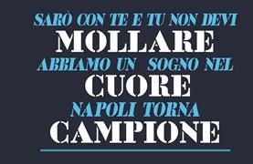 BANDIERA NON MOLLARE NAPOLI CAMPIONE 250X150