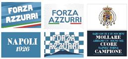 ADESIVI A4 PVC FORZA NAPOLI 6 PEZZI ASSORTITI