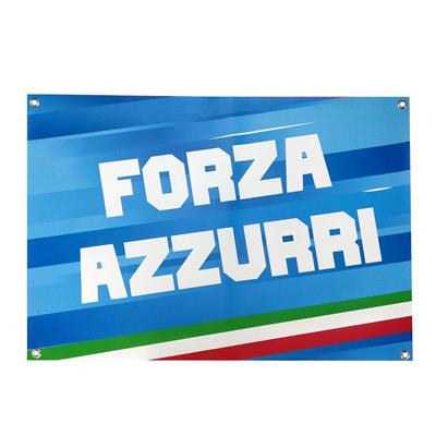 BANNER PVC 70X100 FORZA AZZURRI 4 OCCHIELLI