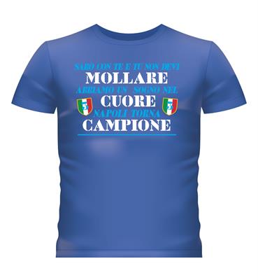 TSHIRT NAPOLI NON MOLLARE TAGLIA XXL