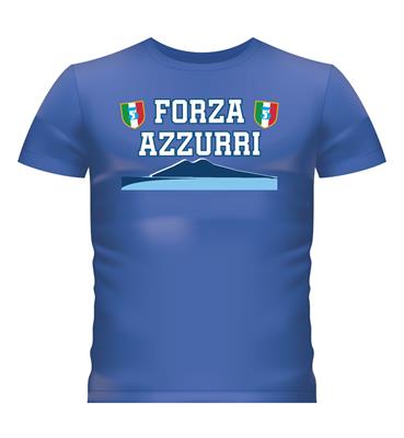 TSHIRT NAPOLI FORZA AZZURRI VESUVIO TAGLIA XXL