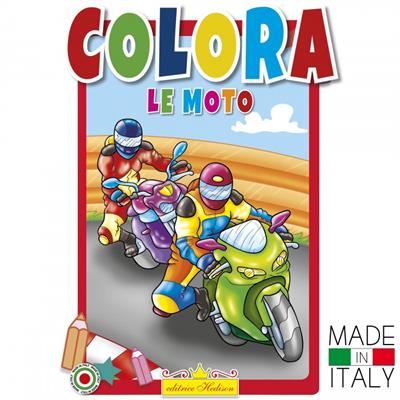 LIBRI COLORA LE MOTO 7374