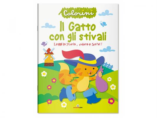 ALBUM DA COLORARE IL GATTO CON GLI STIVALI 11126