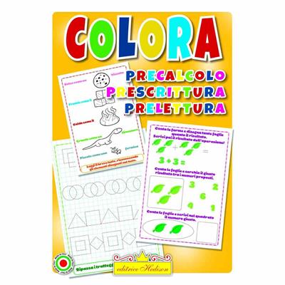 LIBRI COLORA PRECALCOLO PRESCRITTURA PREGRAFISMO 1982