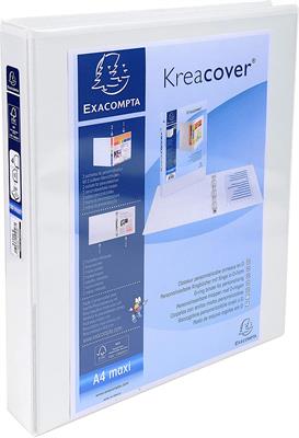 RACCOGLITORE PERSONALIZZABILE 4 ANELLI A4 D.25 BIANCO