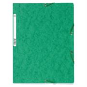 CARTELLE 3 LEMBI CON ELASTICO 24X30 VERDI