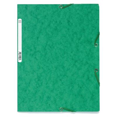CARTELLE 3 LEMBI CON ELASTICO 24X30 VERDI