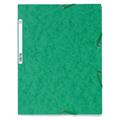 CARTELLE 3 LEMBI CON ELASTICO 24X30 VERDI