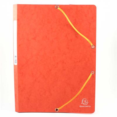 CARTELLE 3 LEMBI CON ELASTICO 24X34 ARANCIO