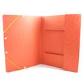 CARTELLE 3 LEMBI CON ELASTICO 24X34 ARANCIO