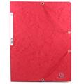 CARTELLE 3 LEMBI CON ELASTICO 24X34 ROSSE