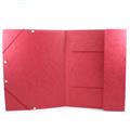 CARTELLE 3 LEMBI CON ELASTICO 24X34 ROSSE