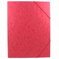 CARTELLE 3 LEMBI CON ELASTICO 24X34 ROSSE