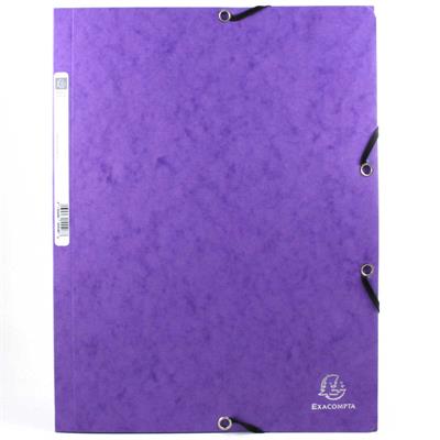 CARTELLE 3 LEMBI CON ELASTICO 24X34 VIOLA