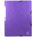 CARTELLE 3 LEMBI CON ELASTICO 24X34 VIOLA
