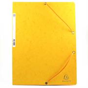 CARTELLE 3 LEMBI CON ELASTICO 24X34 GIALLE