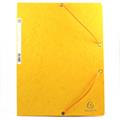 CARTELLE 3 LEMBI CON ELASTICO 24X34 GIALLE