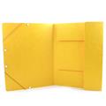 CARTELLE 3 LEMBI CON ELASTICO 24X34 GIALLE